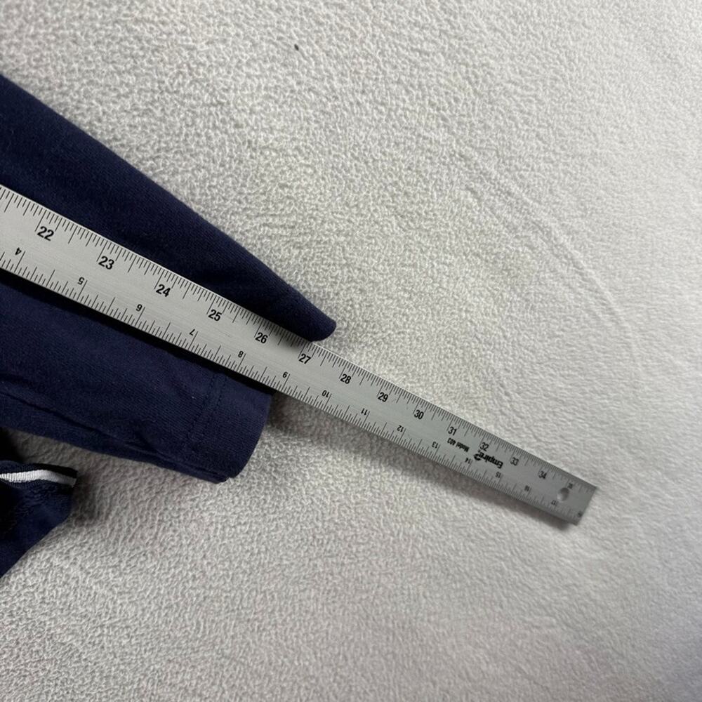 Crown Ivy Rugby Shirt Women's Large Blue Navy Solid Blank Preppy Ivy League - Picture 5 of 9
